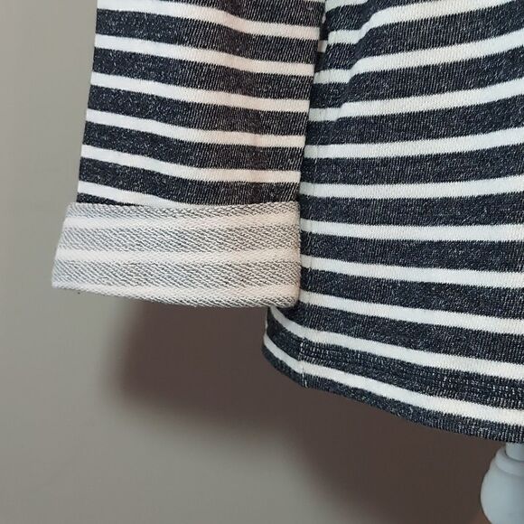 Anne Klein Striped Sweatshirt - Picture 3 of 6